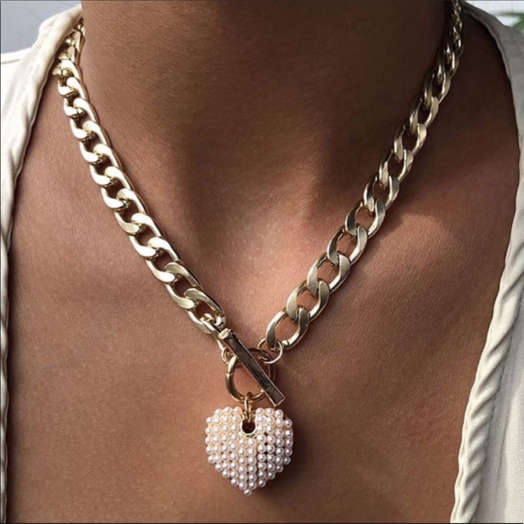14k Gold Plated Necklace Chain Statement Necklace 29$